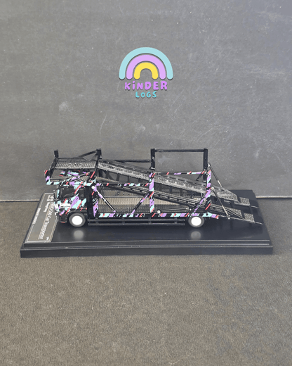 Unique Model x Tiny HKS HINO 500 Car Transporter (Pre - Owned) - Kinder Logs