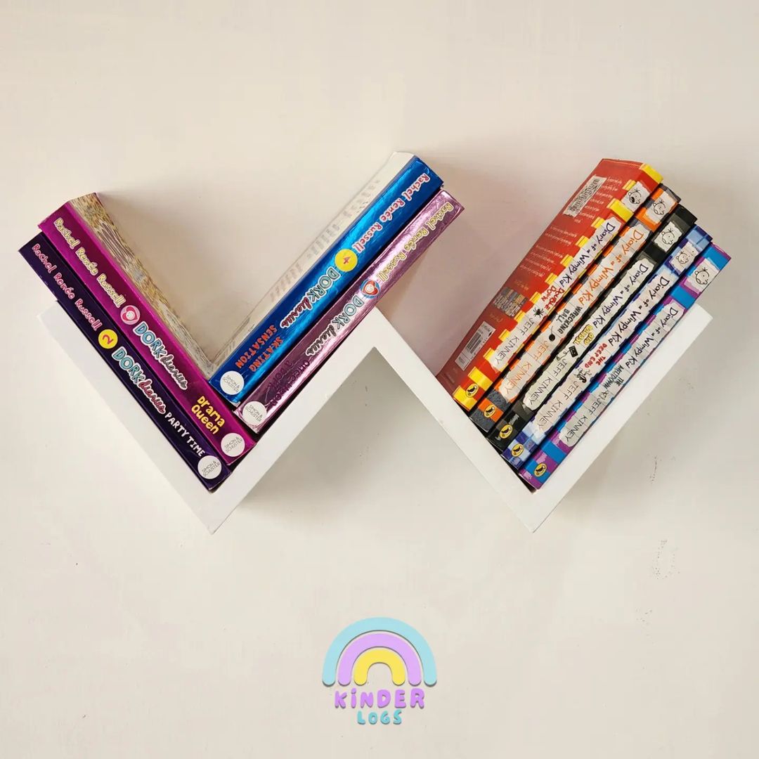 W Alphabet Wall-Hanging Book Shelf - Buy At Kinder Logs