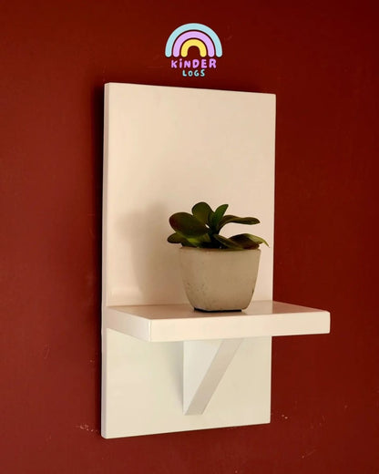 Wall - Hanging Shelf For Small Planters By Kinder Logs - Kinder Logs