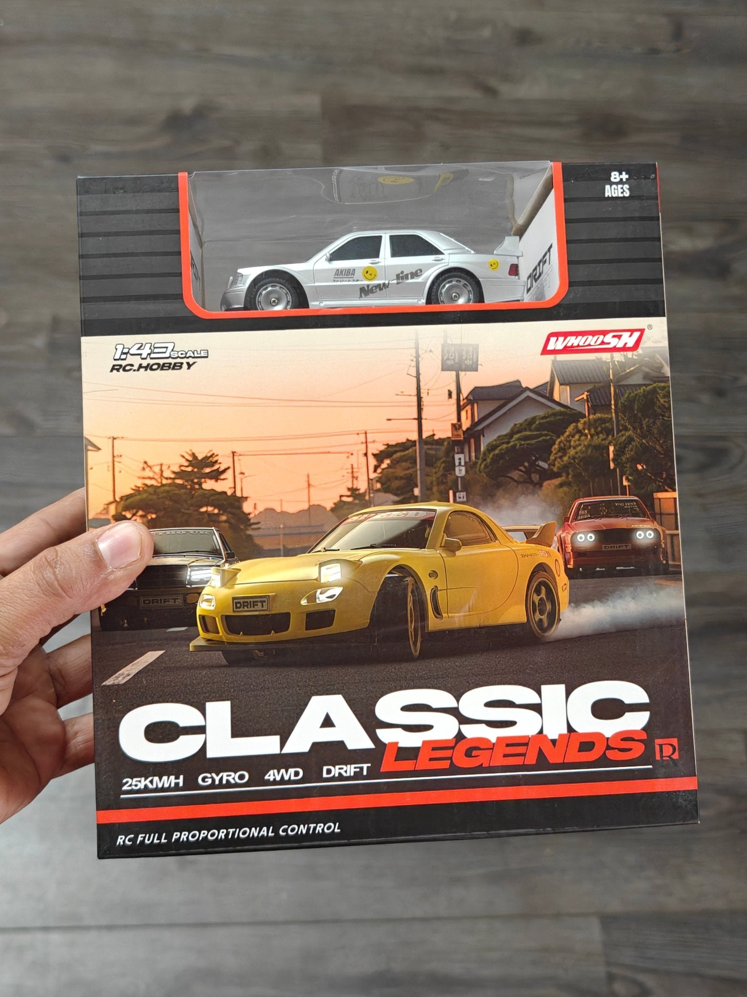 Whoosh 1:43 Mercedes Drift RC Car - 25 KMPH Speed (Silver) - Kinder Logs