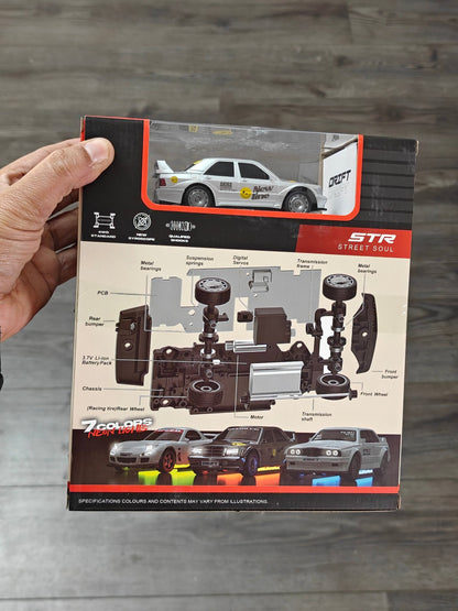 Whoosh 1:43 Mercedes Drift RC Car - 25 KMPH Speed (Silver) - Kinder Logs