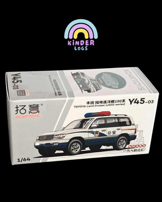 XCar Toys Toyota Land Cruiser Police - J100 Series (Open Box) - Kinder Logs