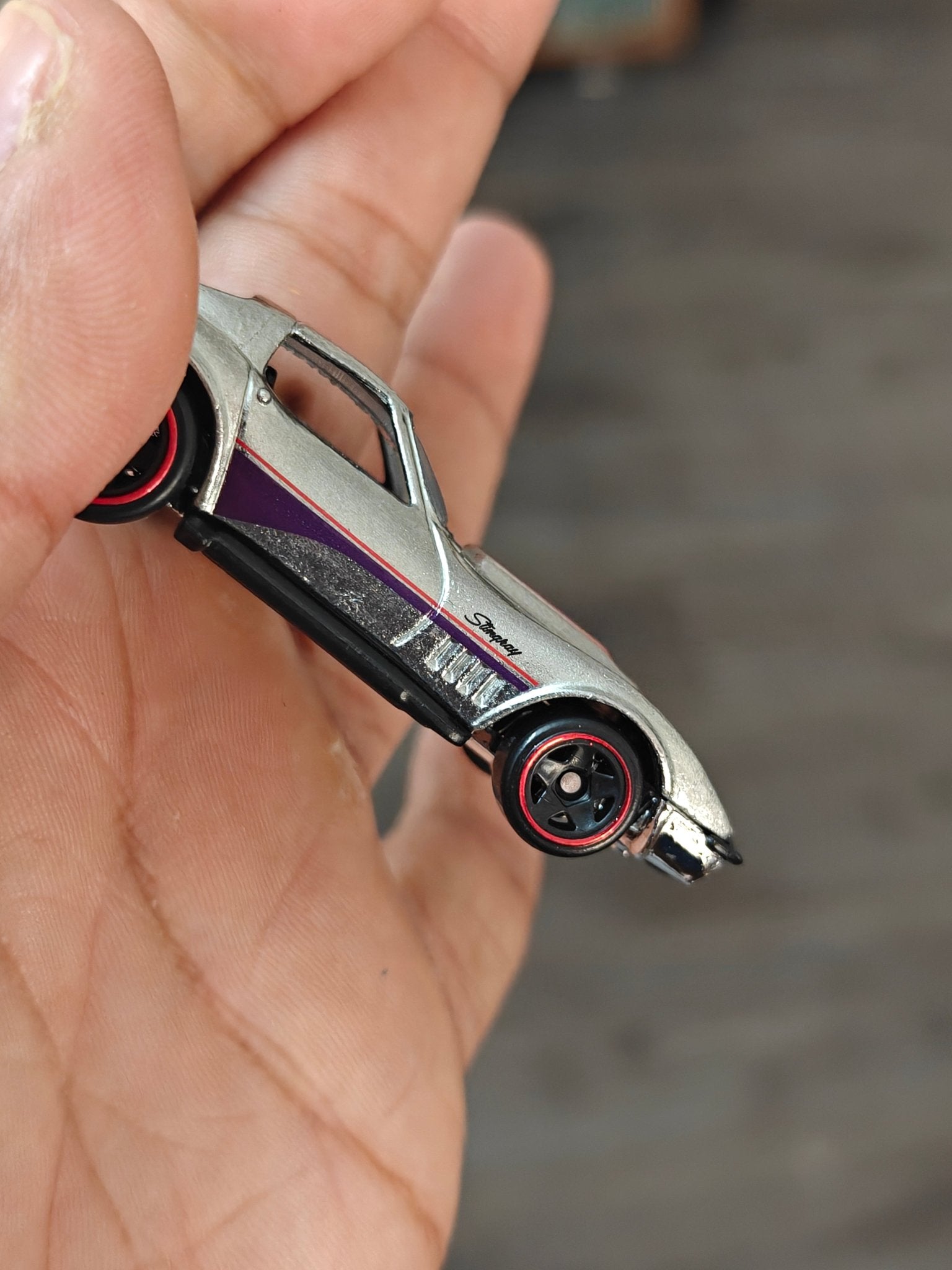 ZAMAC Hot Wheels 1969 Chevrolet Corvette (Uncarded - New) - Kinder Logs