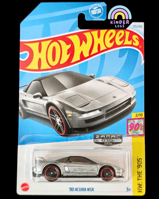 ZAMAC Hot Wheels 1990 Acura NSX (Imported) - Kinder Logs