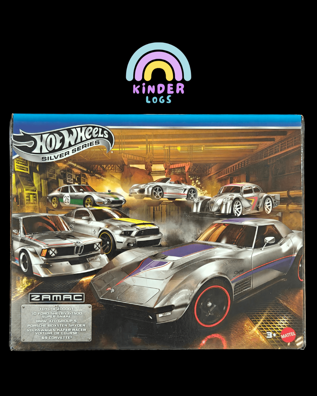 ZAMAC Hot Wheels Pack of 6 Cars (Sealed Box) - Kinder Logs