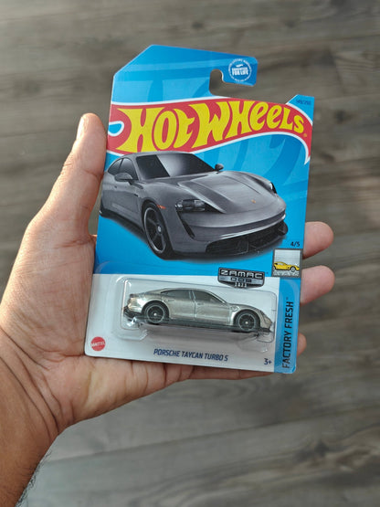 ZAMAC Hot Wheels Porsche Taycan Turbo S (Imported) - Kinder Logs